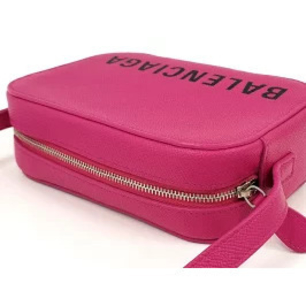 BALENCIAGA Ville Shoulder Bag Leather Pink - Picture 3 of 9